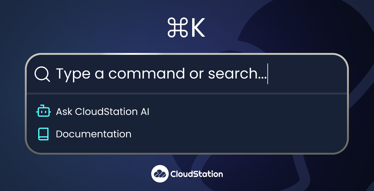 AI documentation search that understands CloudStation (not just generic cloud concepts)